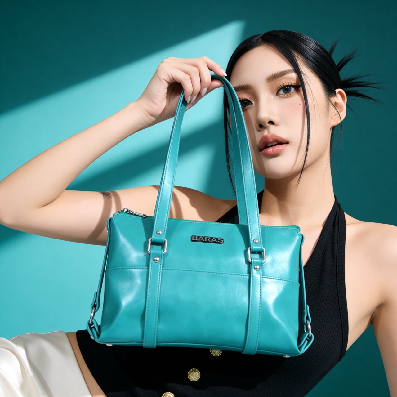 Túi xách nữ thời trang Nori Handbag - màu Xanh Teal 2 118 Large